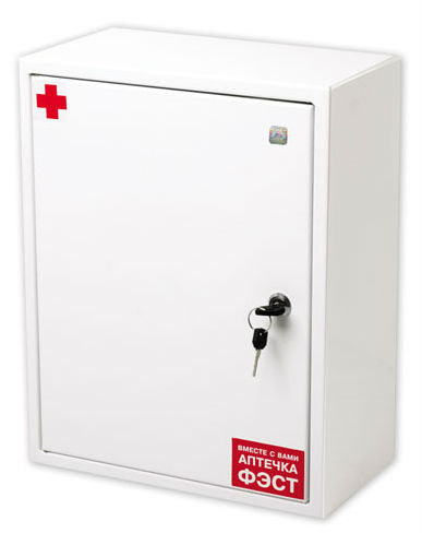 Фото Аптечка ФЭСТ производственная металлический шкаф 250х310х100 №7.3 (арт.1063) На фото изображено Аптечка ФЭСТ производственная металлический шкаф 250х310х100 №7.3 (арт.1063)