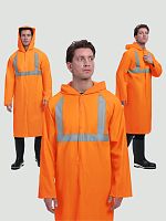 Плащ влагозащитный сигнальный ProfLine Base СОП (ПВХ,180), оранжевый